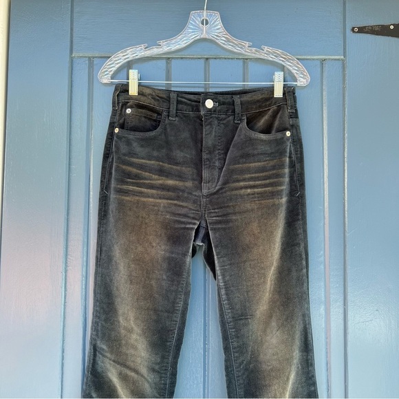 Anthropologie Pilcro Pants Green Velvet  Women Size 25 - Picture 2 of 9